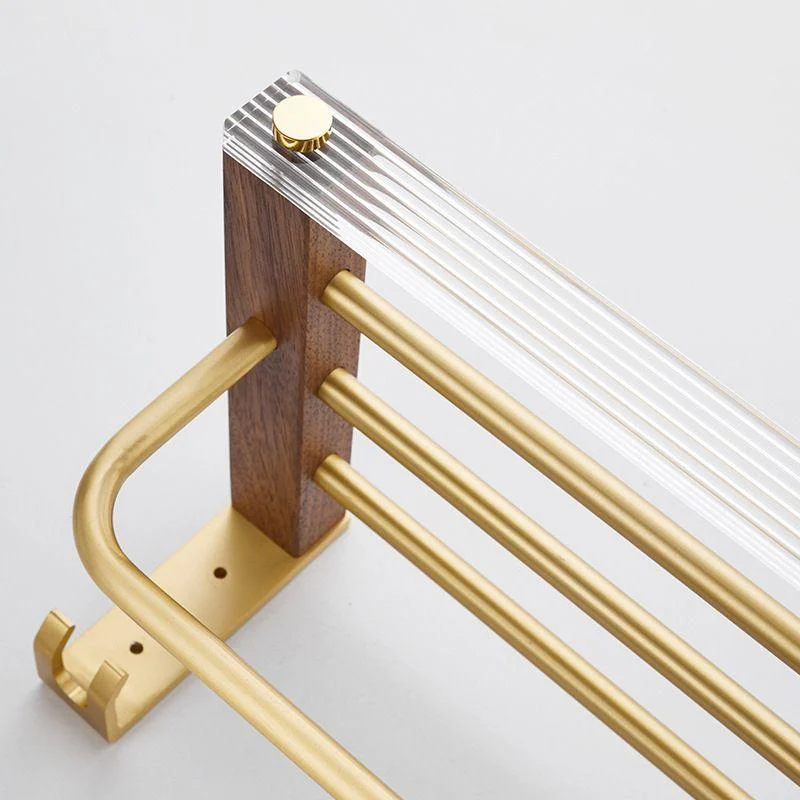 Metal Minimalist Bathroom Accessory as Individual or as a Set in Gold -Bathlova