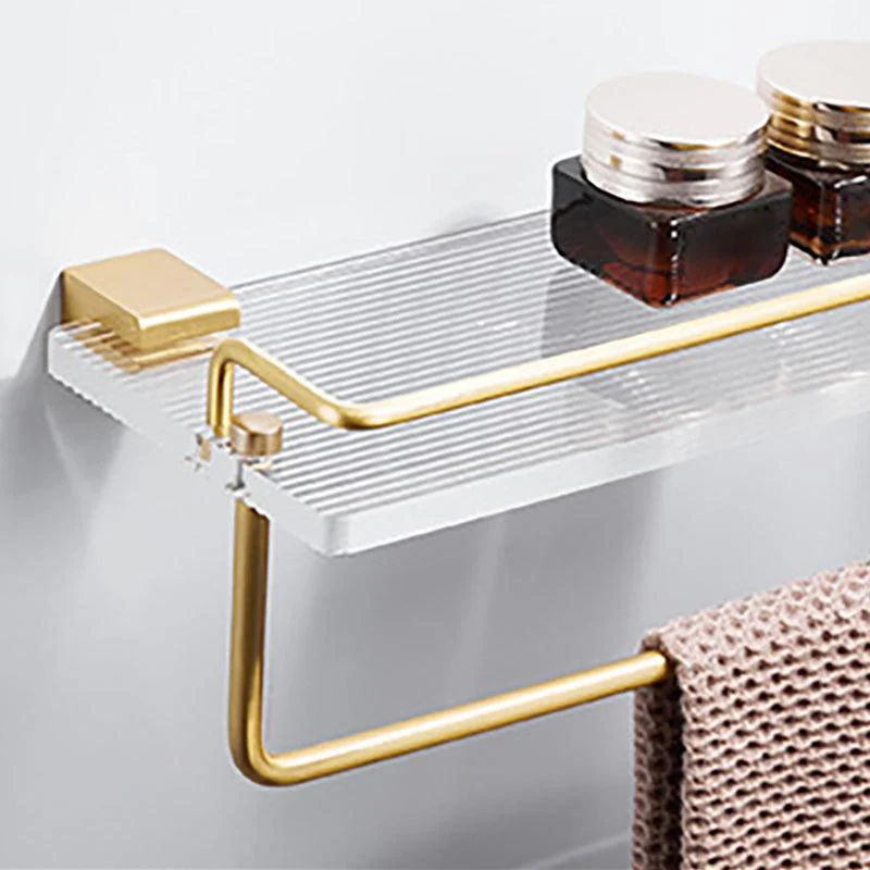 Metal Minimalist Bathroom Accessory as Individual or as a Set in Gold -Bathlova