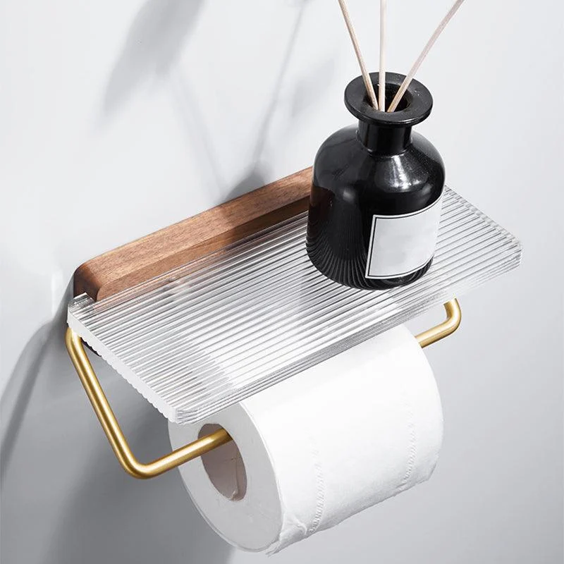 Metal Minimalist Bathroom Accessory as Individual or as a Set in Gold -Bathlova