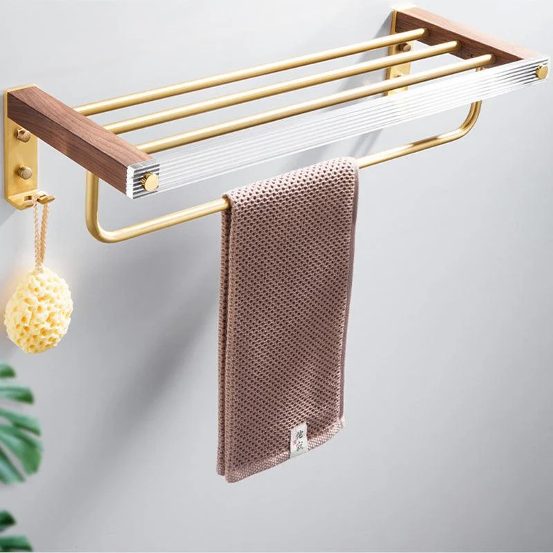 Metal Minimalist Bathroom Accessory as Individual or as a Set in Gold -Bathlova