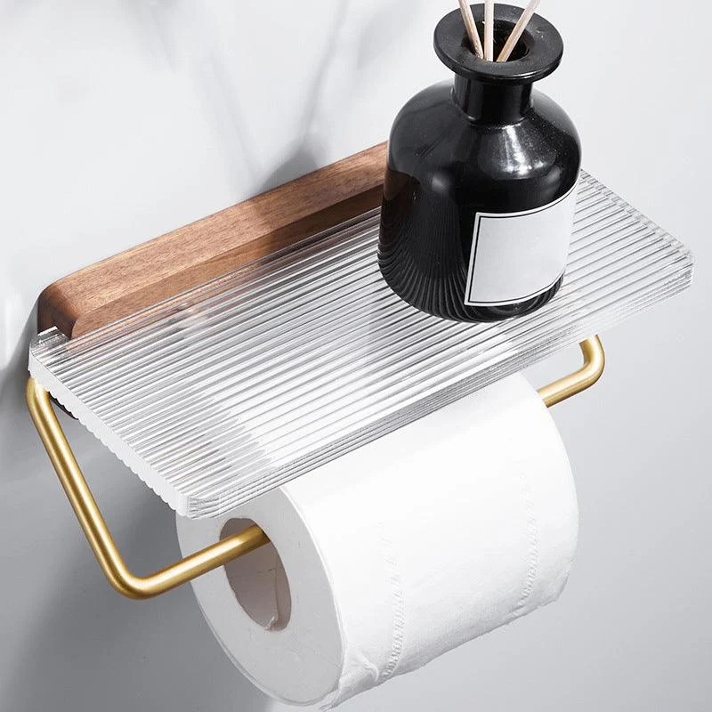 Metal Minimalist Bathroom Accessory as Individual or as a Set in Gold -Bathlova