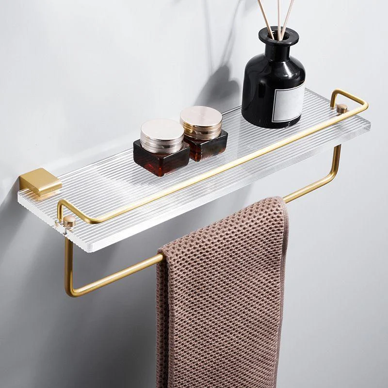 Metal Minimalist Bathroom Accessory as Individual or as a Set in Gold -Bathlova