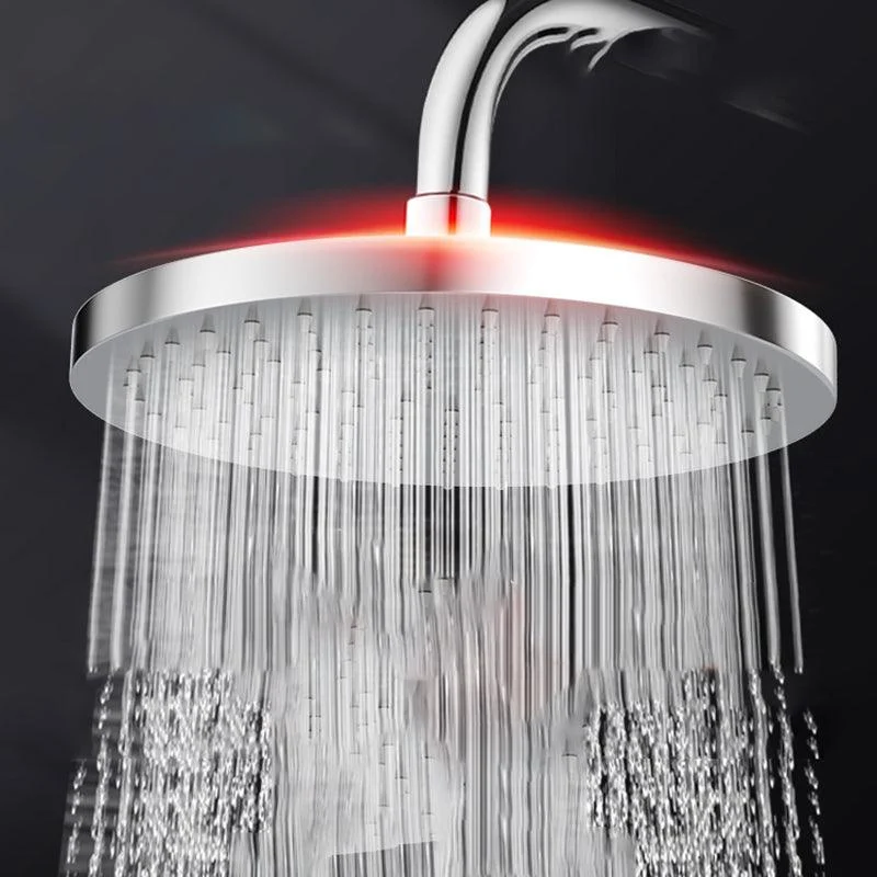 Metal Shower Combo Contemporary Fixed Shower Head with Round and Rectangular Shape -Bathlova