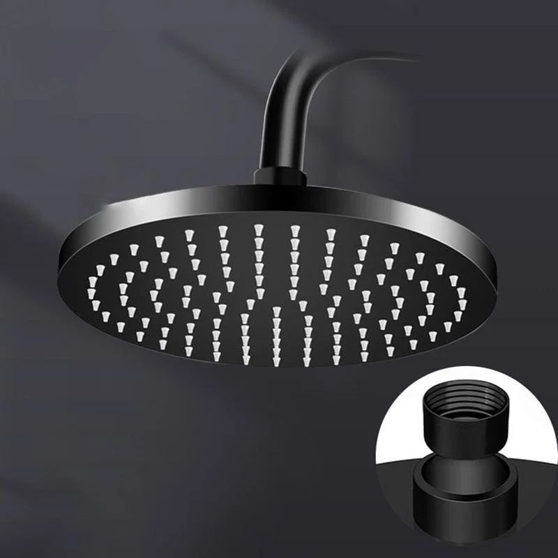 Metal Shower Combo Contemporary Fixed Shower Head with Round and Rectangular Shape -Bathlova