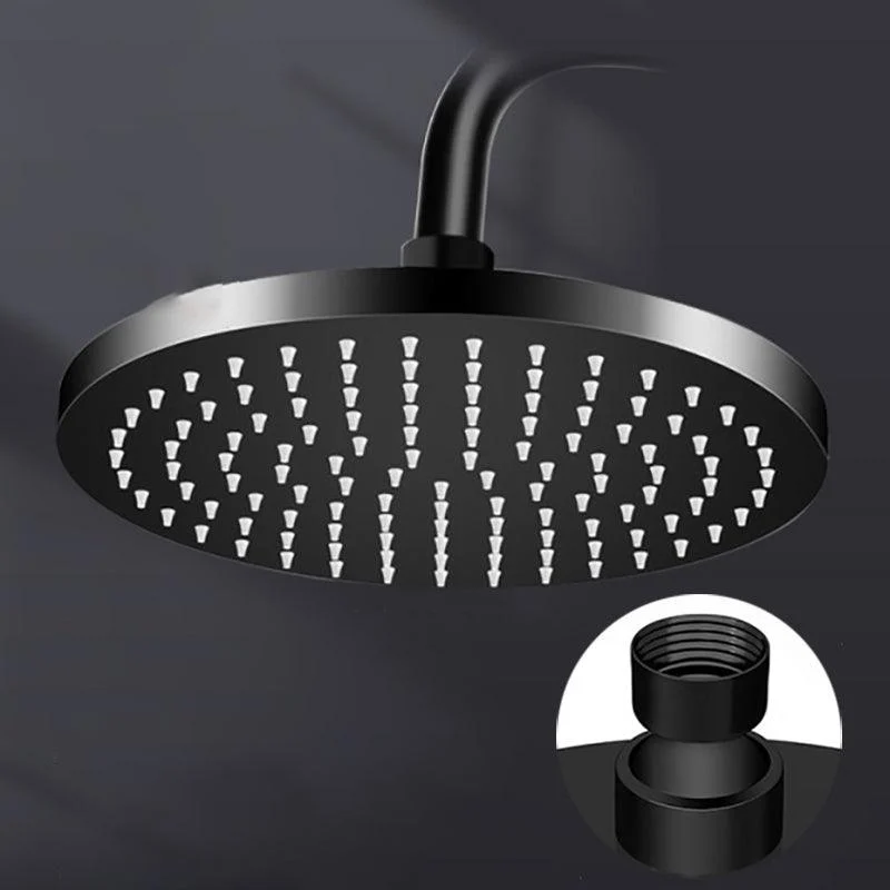 Metal Shower Combo Contemporary Fixed Shower Head with Round and Rectangular Shape -Bathlova