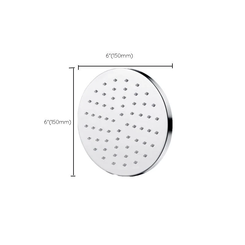 Metal Shower Head Combo Contemporary Round Fixed Shower Head for Bathroom -Bathlova