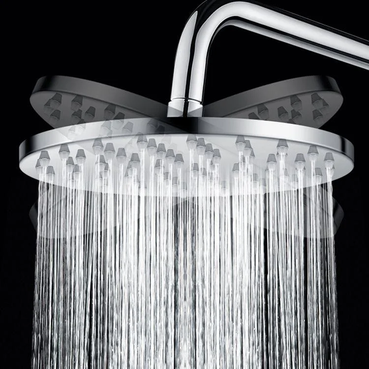 Metal Shower Head Combo Contemporary Round Fixed Shower Head for Bathroom -Bathlova