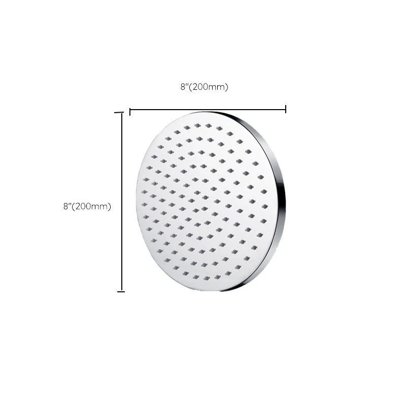 Metal Shower Head Combo Contemporary Round Fixed Shower Head for Bathroom -Bathlova