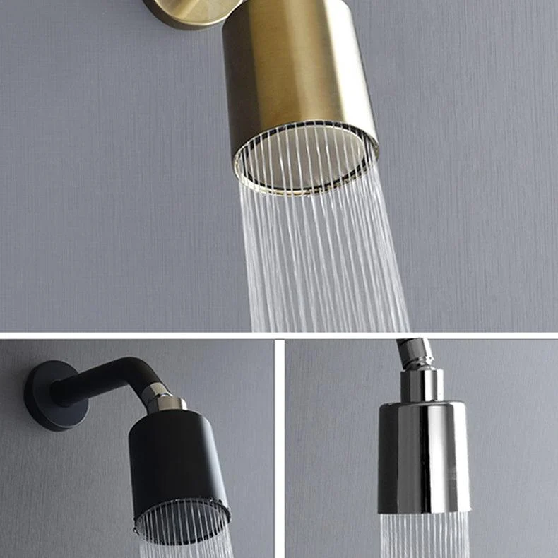 Metal Shower Head Combo Modern Round Fixed Shower Head for Bathroom -Bathlova