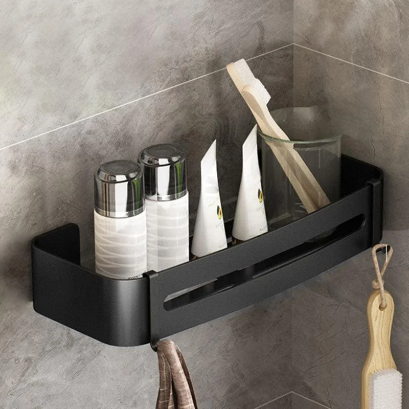 Metal Silver Bathroom Accessory Set Modern 1/2/3 - Piece Bath Shelf Anti-rust -Bathlova