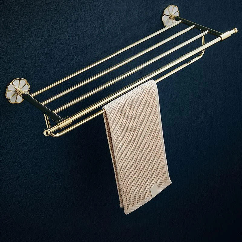 Metal Simple Bathroom Accessory as Individual or as a Set in Gold -Bathlova