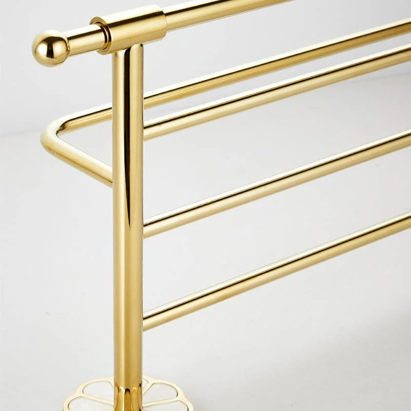 Metal Simple Bathroom Accessory as Individual or as a Set in Gold -Bathlova