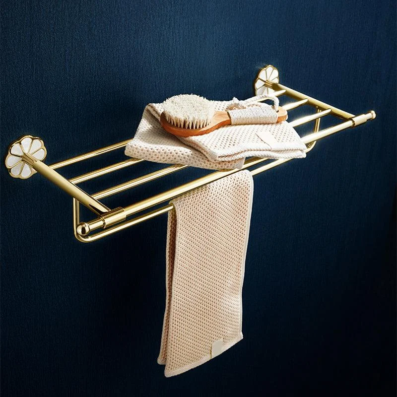 Metal Simple Bathroom Accessory as Individual or as a Set in Gold -Bathlova