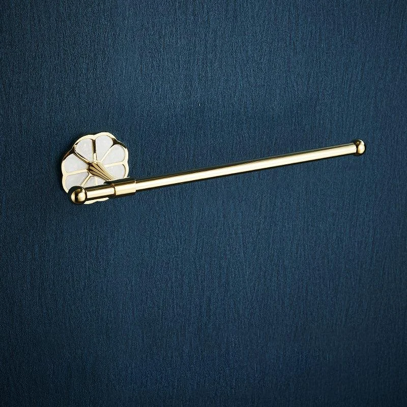 Metal Simple Bathroom Accessory as Individual or as a Set in Gold -Bathlova