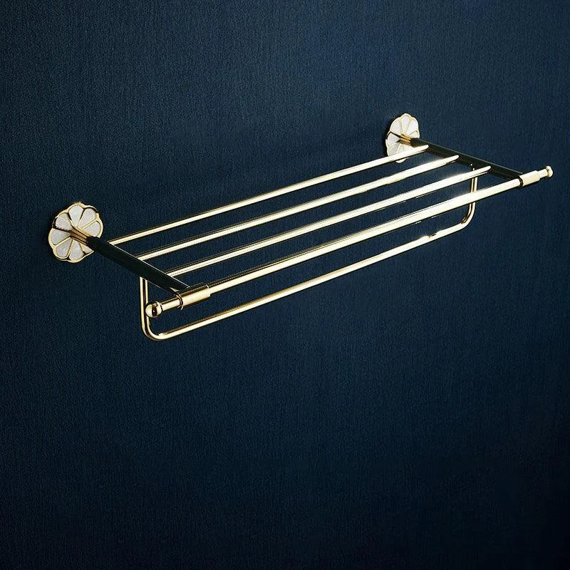 Metal Simple Bathroom Accessory as Individual or as a Set in Gold -Bathlova