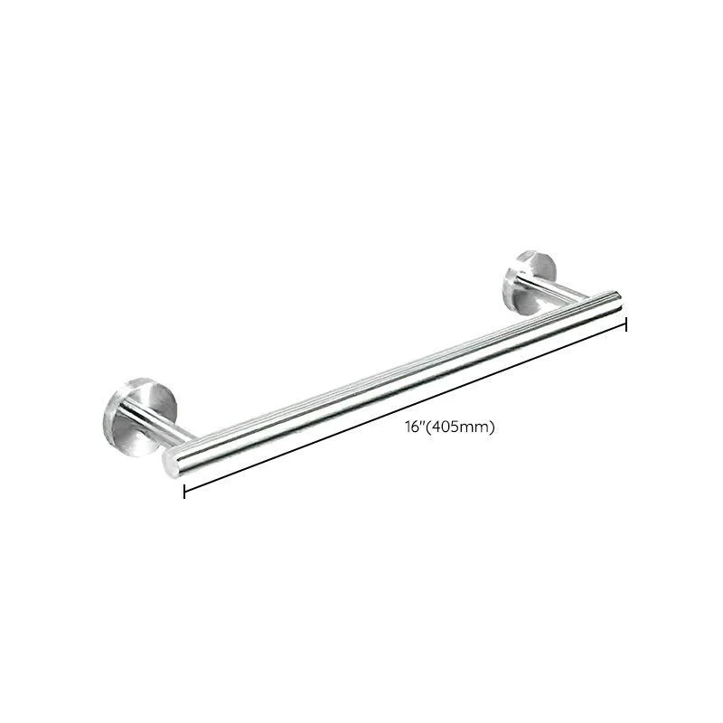 Metal Simple Bathroom Accessory as Individual or as a Set in Silver -Bathlova