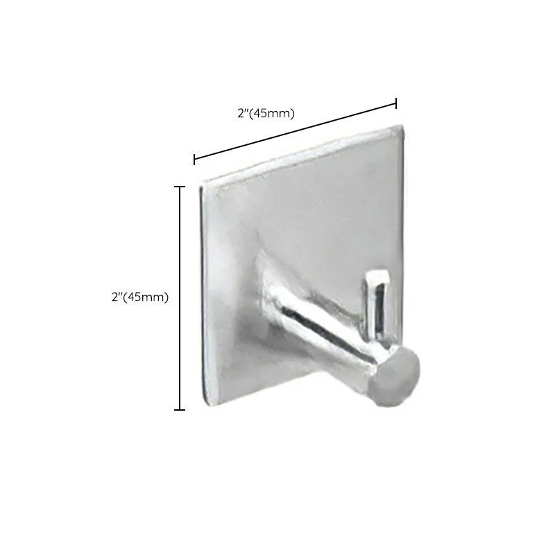 Metal Simple Bathroom Accessory as Individual or as a Set in Silver -Bathlova