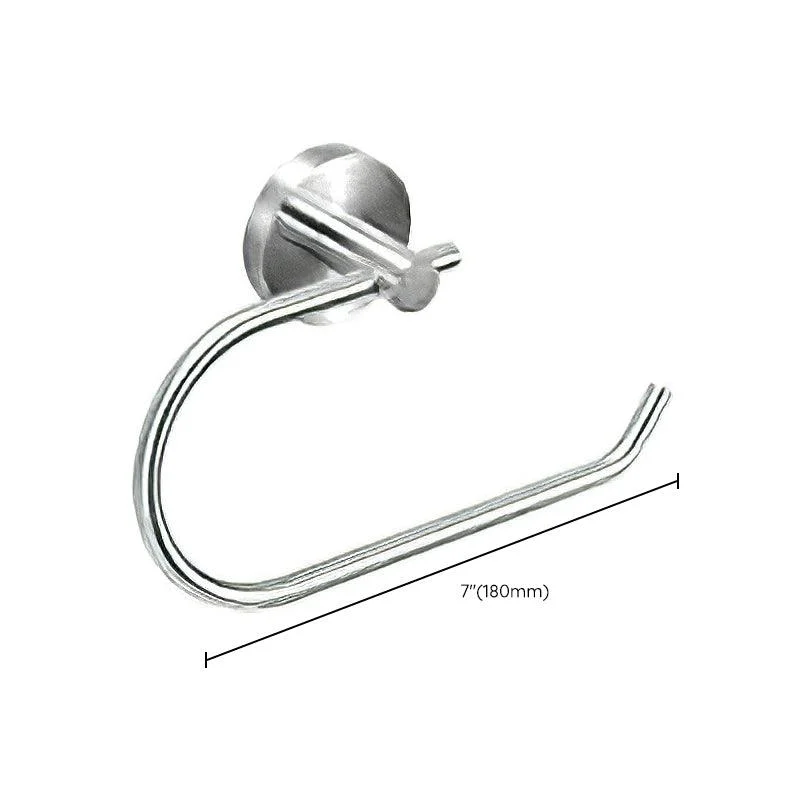 Metal Simple Bathroom Accessory as Individual or as a Set in Silver -Bathlova