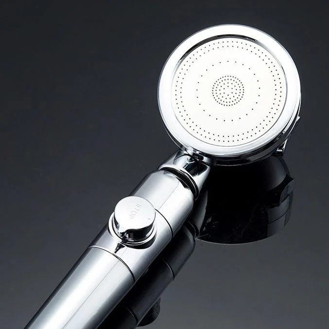 Metal Universal Pressurized Shower Head Adjustable Water Flow Handheld Shower Head -Bathlova