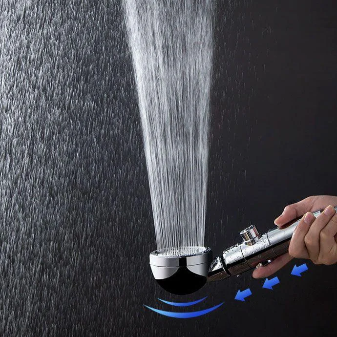 Metal Universal Pressurized Shower Head Adjustable Water Flow Handheld Shower Head -Bathlova