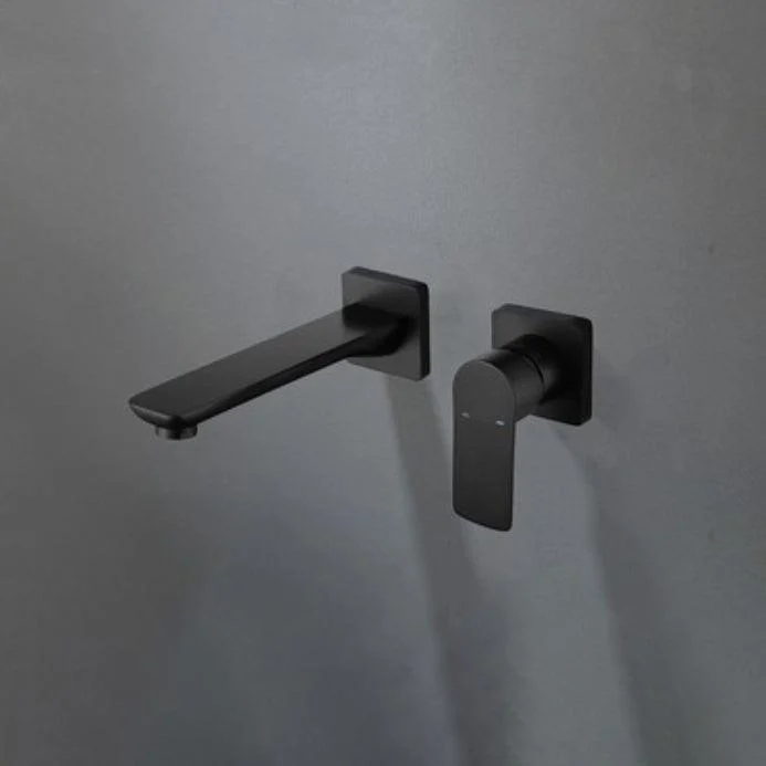 Metal Wall Mounted Bathroom Tap Modern Widespread Sink Tap -Bathlova