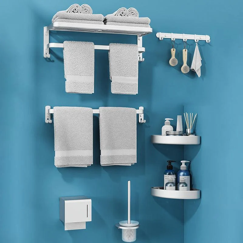 Minimalism Bathroom Hardware Set Stainless Steel Robe Hooks/Towel Bar & Bath Shelf -Bathlova