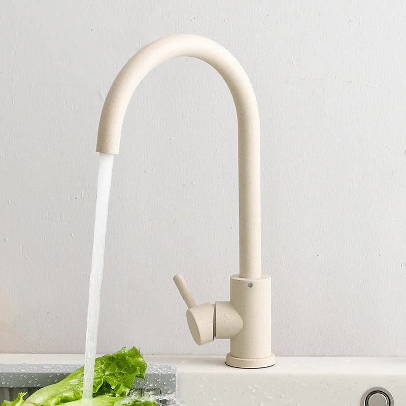 Modern 1-Handle Bar Tap with Supply Lines Kitchen Tap in Black -Bathlova