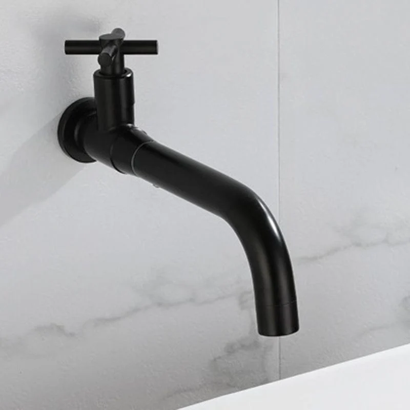 Modern 1-Handle Bathroom Sink Tap 1 Hole Wall Mounted Bathroom Tap -Bathlova