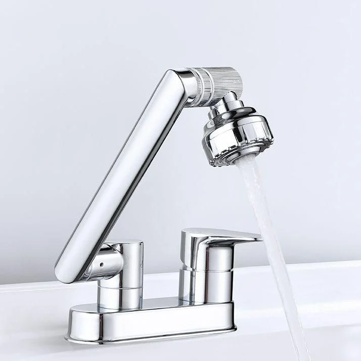 Modern 1-Handle Bathroom Sink Tap 2 Hole Centerset Lavatory Tap -Bathlova