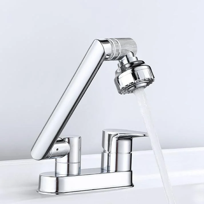 Modern 1-Handle Bathroom Sink Tap 2 Hole Centerset Lavatory Tap -Bathlova