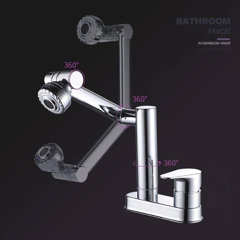 Modern 1-Handle Bathroom Sink Tap 2 Hole Centerset Lavatory Tap -Bathlova