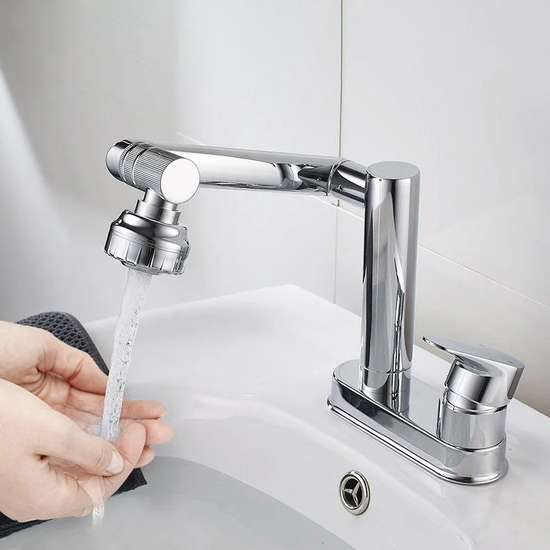 Modern 1-Handle Bathroom Sink Tap 2 Hole Centerset Lavatory Tap -Bathlova