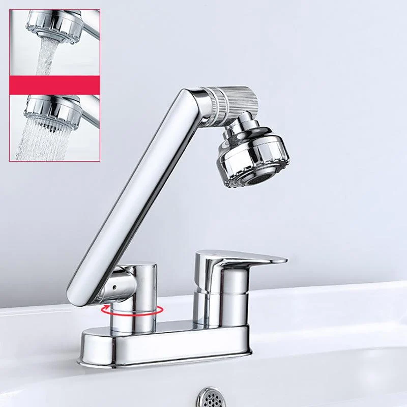 Modern 1-Handle Bathroom Sink Tap 2 Hole Centerset Lavatory Tap -Bathlova