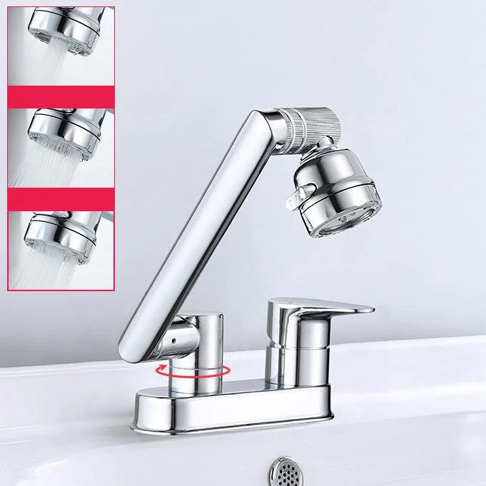 Modern 1-Handle Bathroom Sink Tap 2 Hole Centerset Lavatory Tap -Bathlova