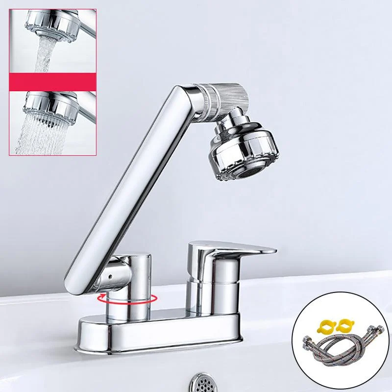 Modern 1-Handle Bathroom Sink Tap 2 Hole Centerset Lavatory Tap -Bathlova