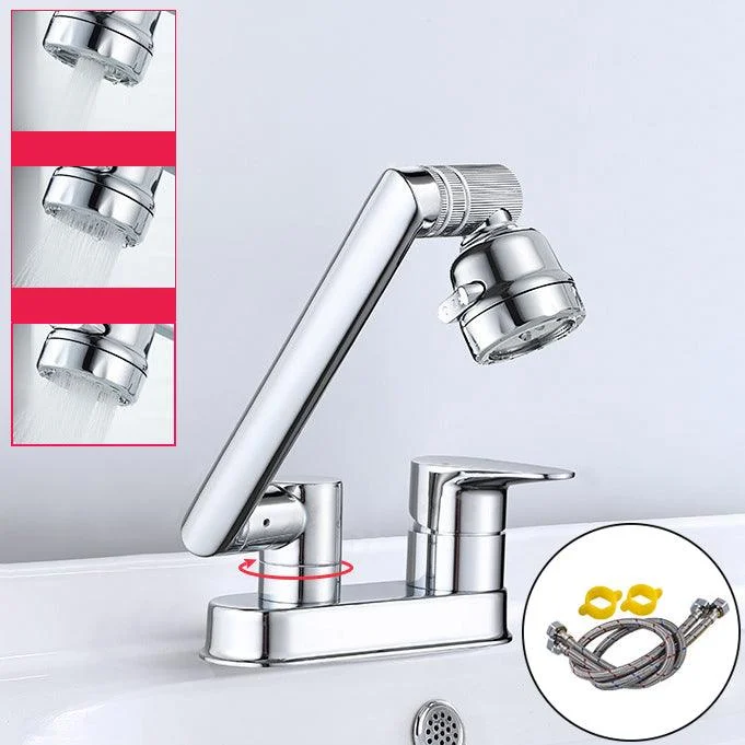 Modern 1-Handle Bathroom Sink Tap 2 Hole Centerset Lavatory Tap -Bathlova