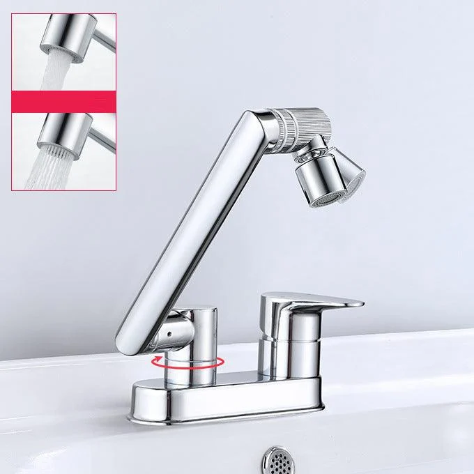 Modern 1-Handle Bathroom Sink Tap 2 Hole Centerset Lavatory Tap -Bathlova