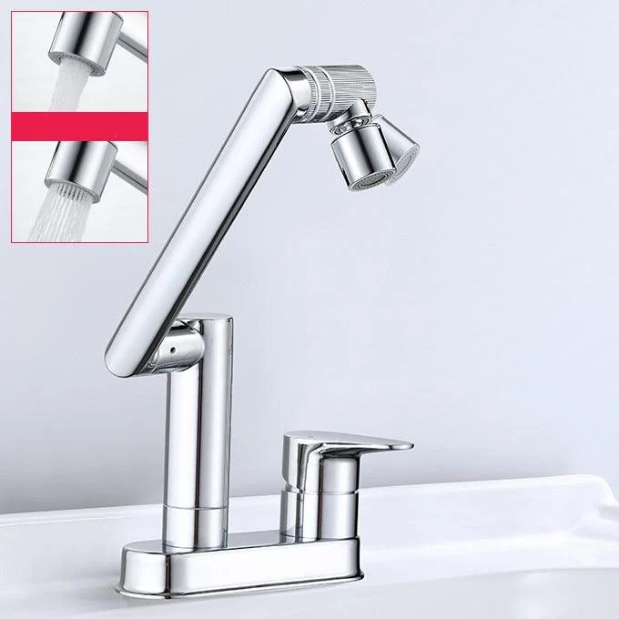 Modern 1-Handle Bathroom Sink Tap 2 Hole Centerset Lavatory Tap -Bathlova