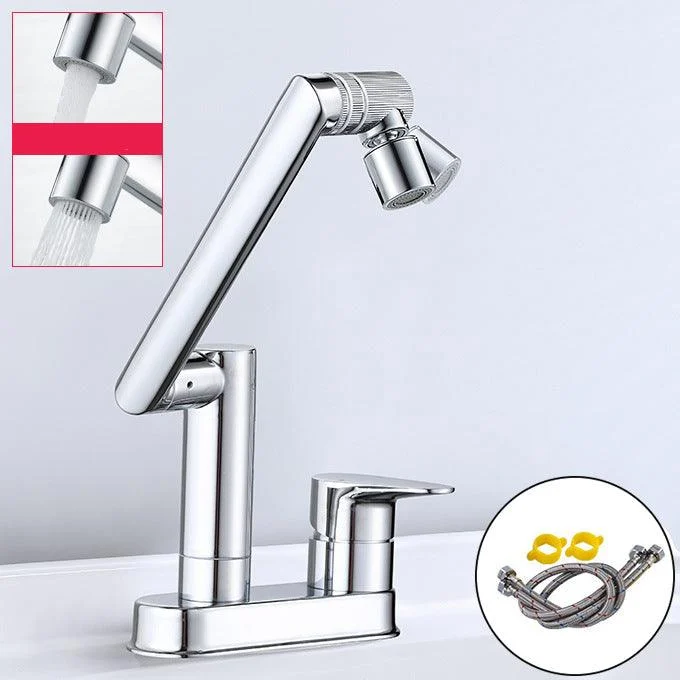 Modern 1-Handle Bathroom Sink Tap 2 Hole Centerset Lavatory Tap -Bathlova