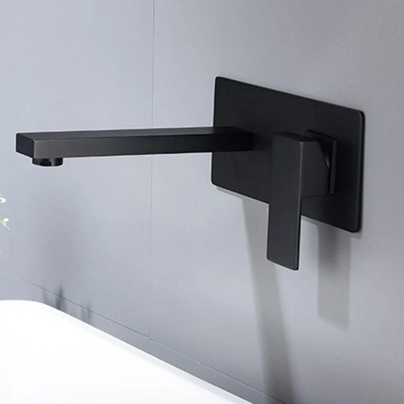 Modern 1-Handle Bathroom Sink Tap 2 Hole Wall Mounted Bathroom Tap Brass -Bathlova