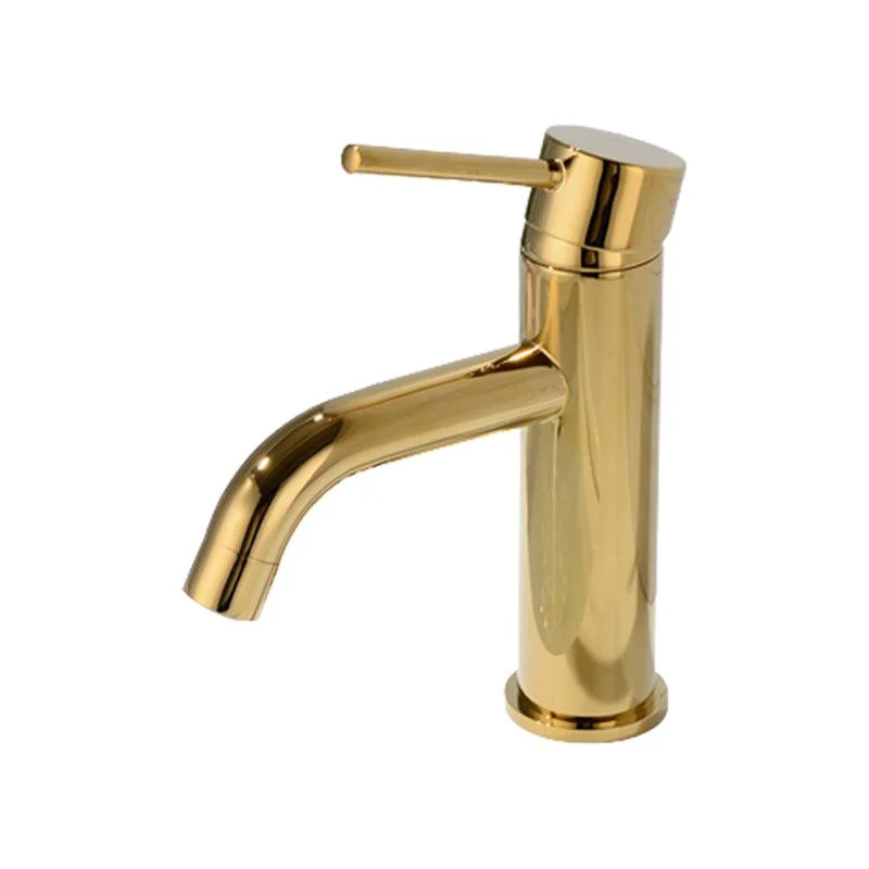 Modern 1-Handle Bathroom Sink Tap Brushed Gold Vessel Sink Tap Brass -Bathlova