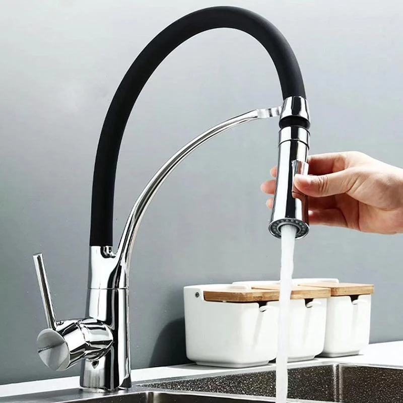 Modern 1-Handle Taps Copper Touchless with Water Dispenser Standard Kitchen Tap -Bathlova