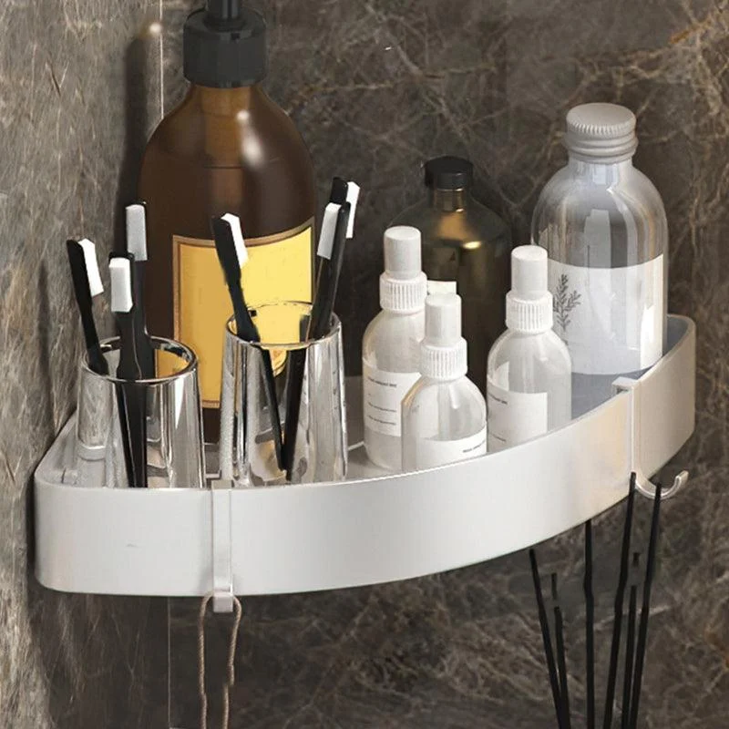 Modern 2/3-Piece Bathroom Set Stainless Triangle Bath Shelf in Aluminum -Bathlova