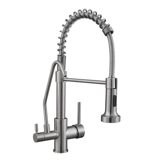 Modern 3in1 Pull-Down Swivel Kitchen Tap -Bathlova