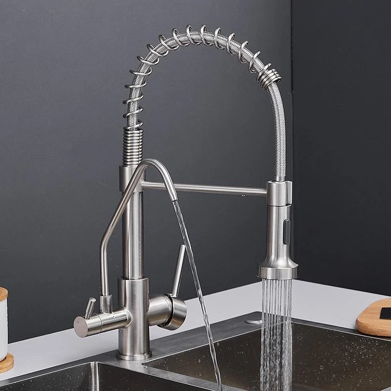 Modern 3in1 Pull-Down Swivel Kitchen Tap -Bathlova