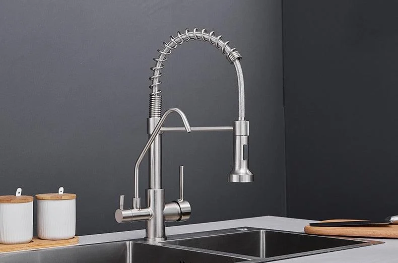 Modern 3in1 Pull-Down Swivel Kitchen Tap -Bathlova