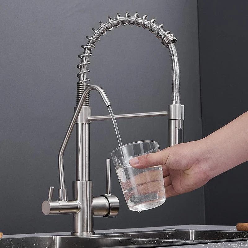 Modern 3in1 Pull-Down Swivel Kitchen Tap -Bathlova