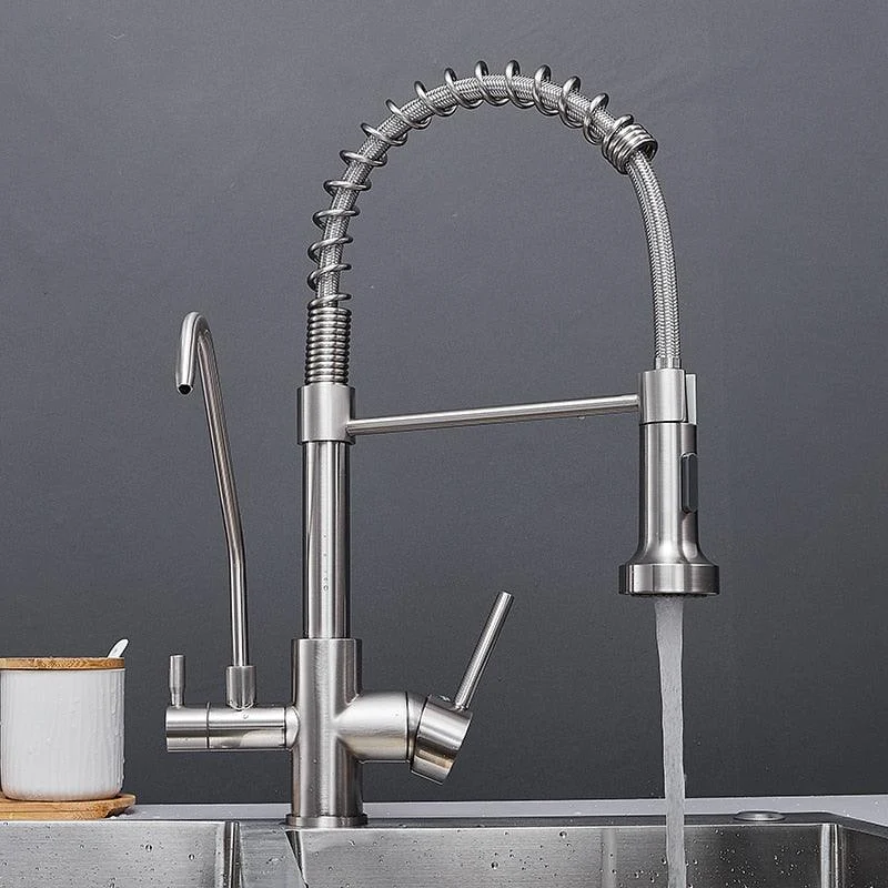 Modern 3in1 Pull-Down Swivel Kitchen Tap -Bathlova