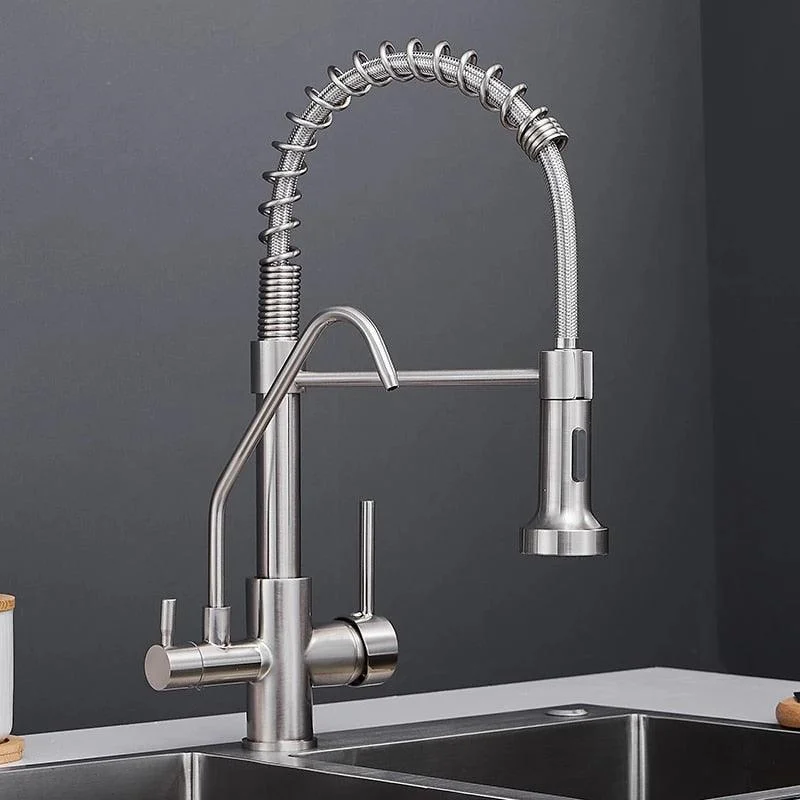 Modern 3in1 Pull-Down Swivel Kitchen Tap -Bathlova