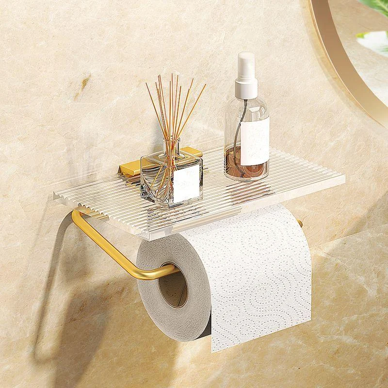 Modern 7-Piece Bathroom Accessory Set Metal Bathroom Set in Gold -Bathlova